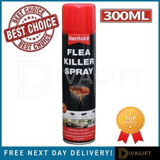 FLEA KILLER SPRAY FLEA SPRAY FOR HOME DUST MITE HOUSEHOLD KILLER RENTOKIL 300ML
