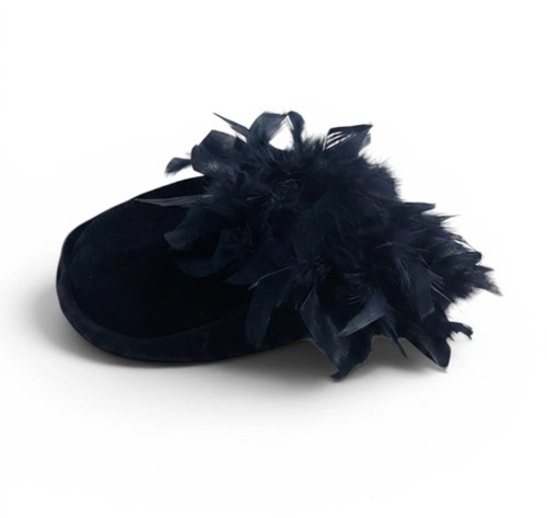 Vintage feather pillbox - vintage,