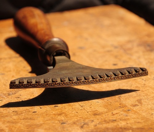 Brass bookbinder hand - brass,