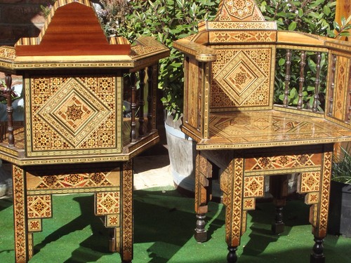 Pair antique syrian - of,