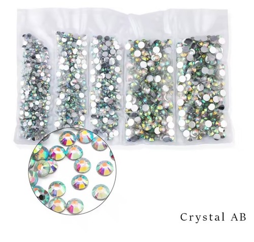 6mm crystal flat back - 2,3,4,5,