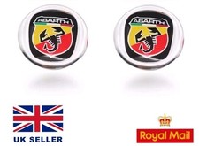 2x Abarth Remote Key Fob Badge