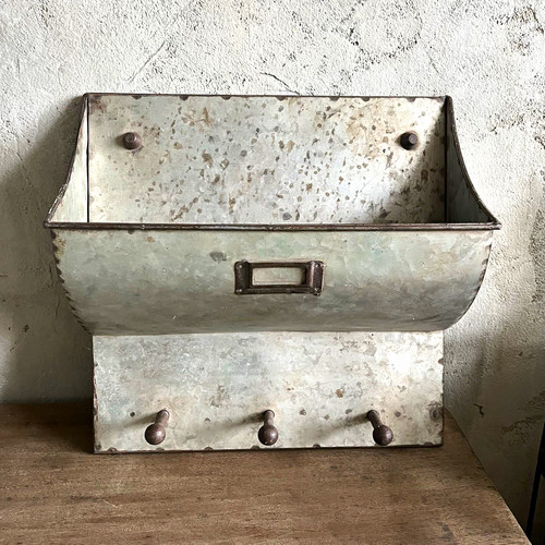 Wall mounted galvanised metal - wall,