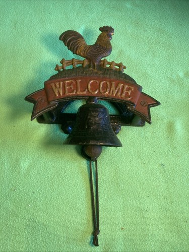 Cast iron rooster - cast, welcome
