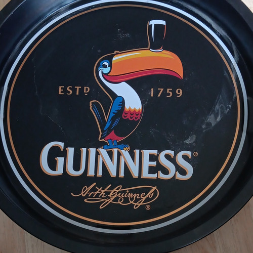Guinness collectable beer tray - beer,