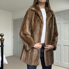 Vintage Glossy Mink Fur Coat