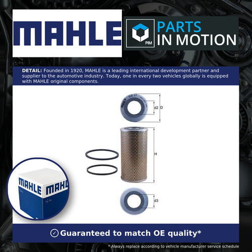 Oil filter ox17d mahle - filter,