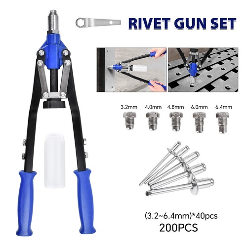 Long arm pop rivet gun - long,