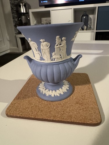 Wedgewood blue jasper vase - wedgewood,