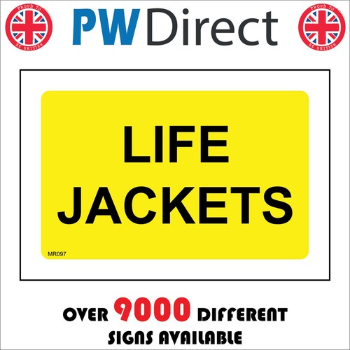 Sign life jackets sailing - sign,