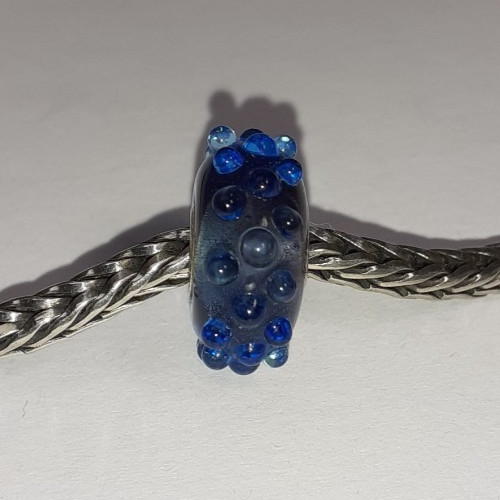 Trollbeads retired blue fizz - trollbeads,