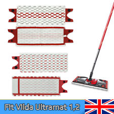4x Replacement Microfibre Mop Head Pads Household For Vileda Ultramax/ 1-2 Spray