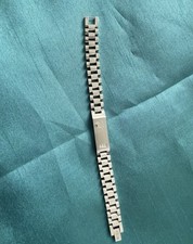 Rolex bracelet men, solid 9ct white gold plated bracelet, 12mm, 8 Inch