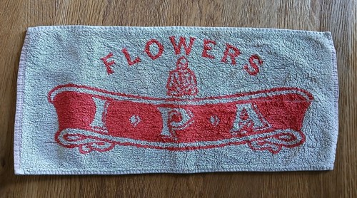 Vintage flowers ipa beer towel - flowers,
