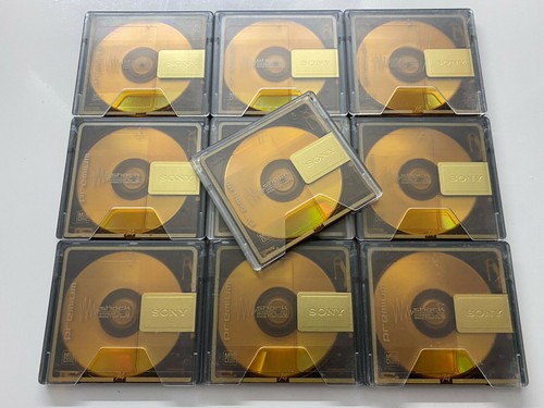 Sony gold minidiscs premium - 10,