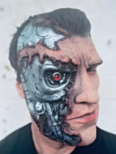 Arnold Schwarzenegger Terminator Mask Latex Movie Cyborg Robot Face Masks