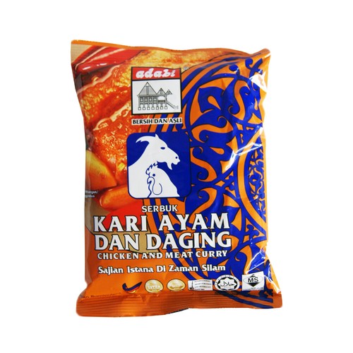 Adabi serbuk kari ayam dan - adabi,