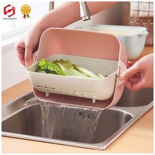 2-in-1 Kitchen Colander/Strainer Bowl Set Rotatable for Vegetables Cleaning Asst