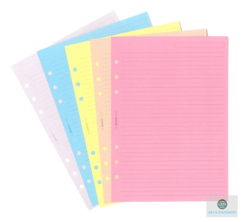 Filofax size pastel ruled - a5,