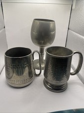 20th Century Hammered Pewter