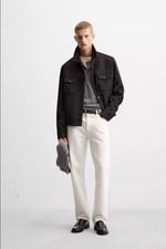 zara mens faux suede jacket