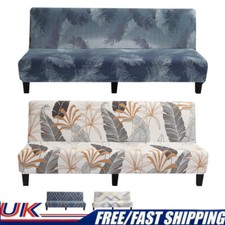 Armless Sofa Bed Cover  Stretch Futon Slipcover Folding Sofa Cover Protector