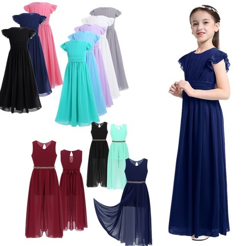 Flower kids girls maxi dress - girls,