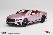 TS0289 - 1/18 BENTLEY CONTINENTAL GT CONVERTIBLE PASSION PINK