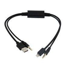 AUX USB Y Cable For BMW Mini