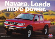2000 NISSAN NAVARA Range Australian Brochure UTE SINGLE & DUAL CAB C/C 4x2 4x4