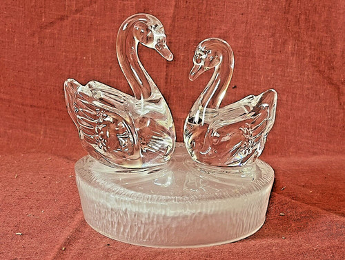 Rcr glass crystal swans - rcr,