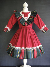 Silk Dress For Antique Or Modern Doll 73 CM - Jumeau Steiner Bru