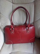Vintage Mulberry Red Leather Shoulder Bag Handbag