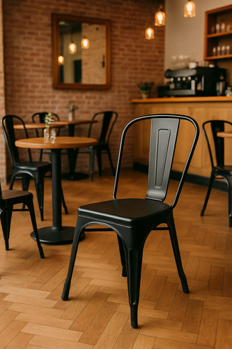 Tolix style side chair - tolix,