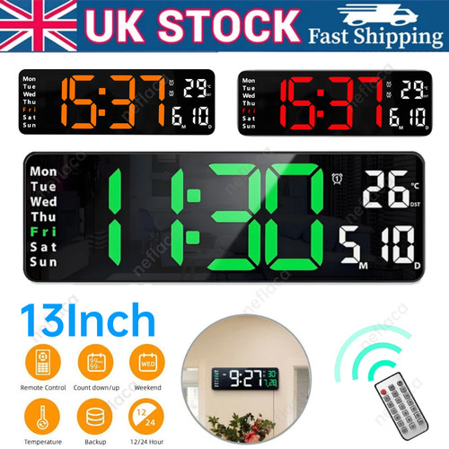 Digital led clock wall - led,