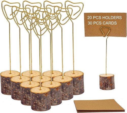 Pcs rustic wood - place, card