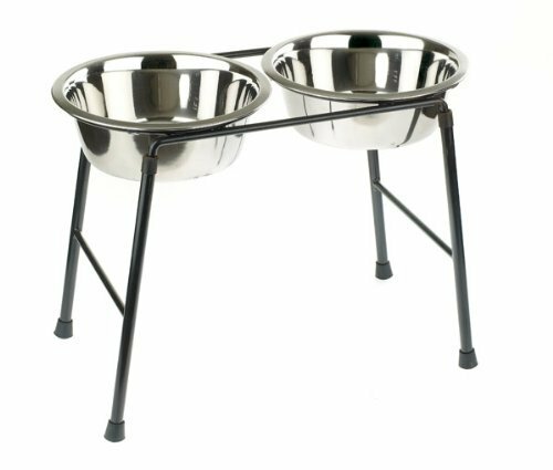 Dog raised bowls stand x - dog,