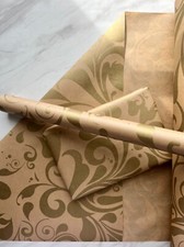 Wrapping paper gold swish - swish, 50cm
