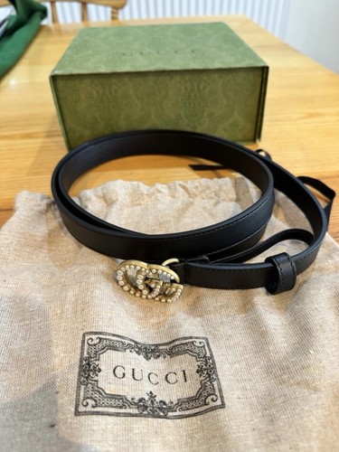 Gucci black leather belt - gucci,