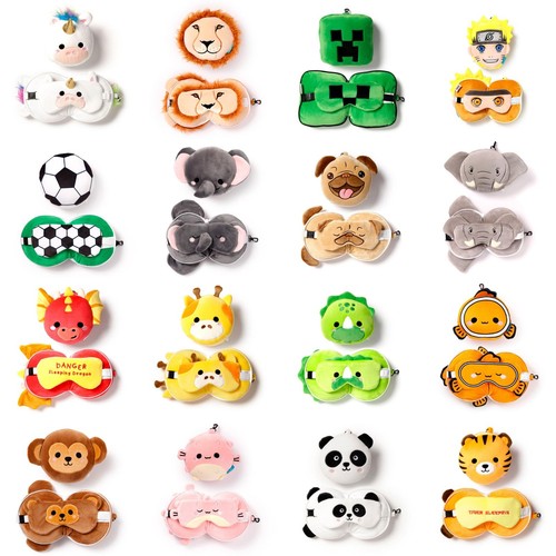 Plush travel pillow eye mask - travel,