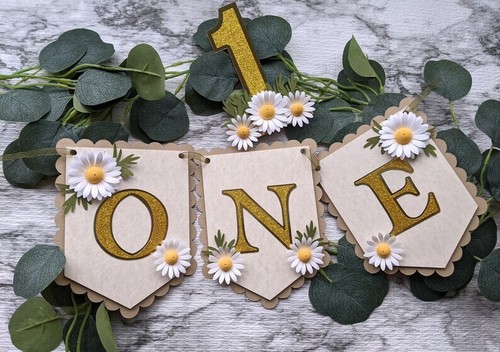 Daisy banner garland - daisy,
