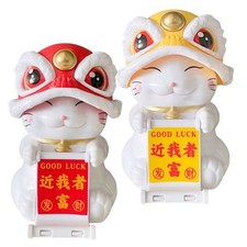 Interactive Solar Powered Nodding Cat Ornament to Brighten Up Any Room