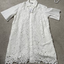 Cos Lace Shirt Dress Cotton 38