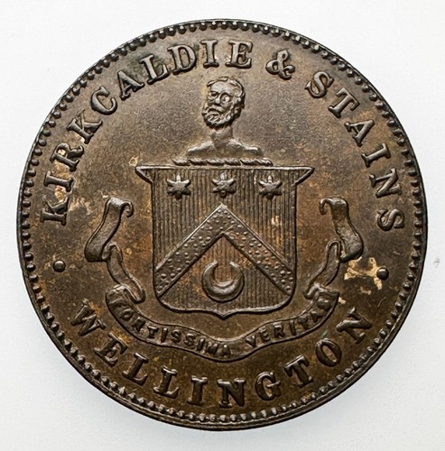 New zealand penny token - zealand,
