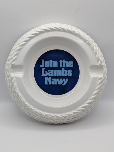 Lambs navy rum ceramic ashtray - rum,