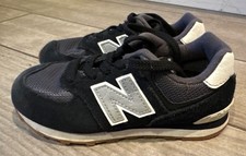 New Balance 574 Kids Trainers Size UK 11 Black/Grey/White