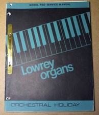 Lowrey ORCHESTRAL HOLIDAY model TGO - Original service manual Schematic diagrams