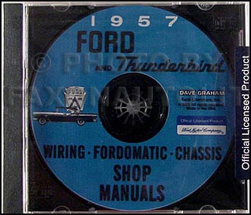 1957 ford shop - shop, manual