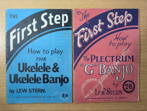Two vintage banjo books - vintage,