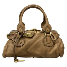 Auth Chloe Paddington - Brown Leather Handbag